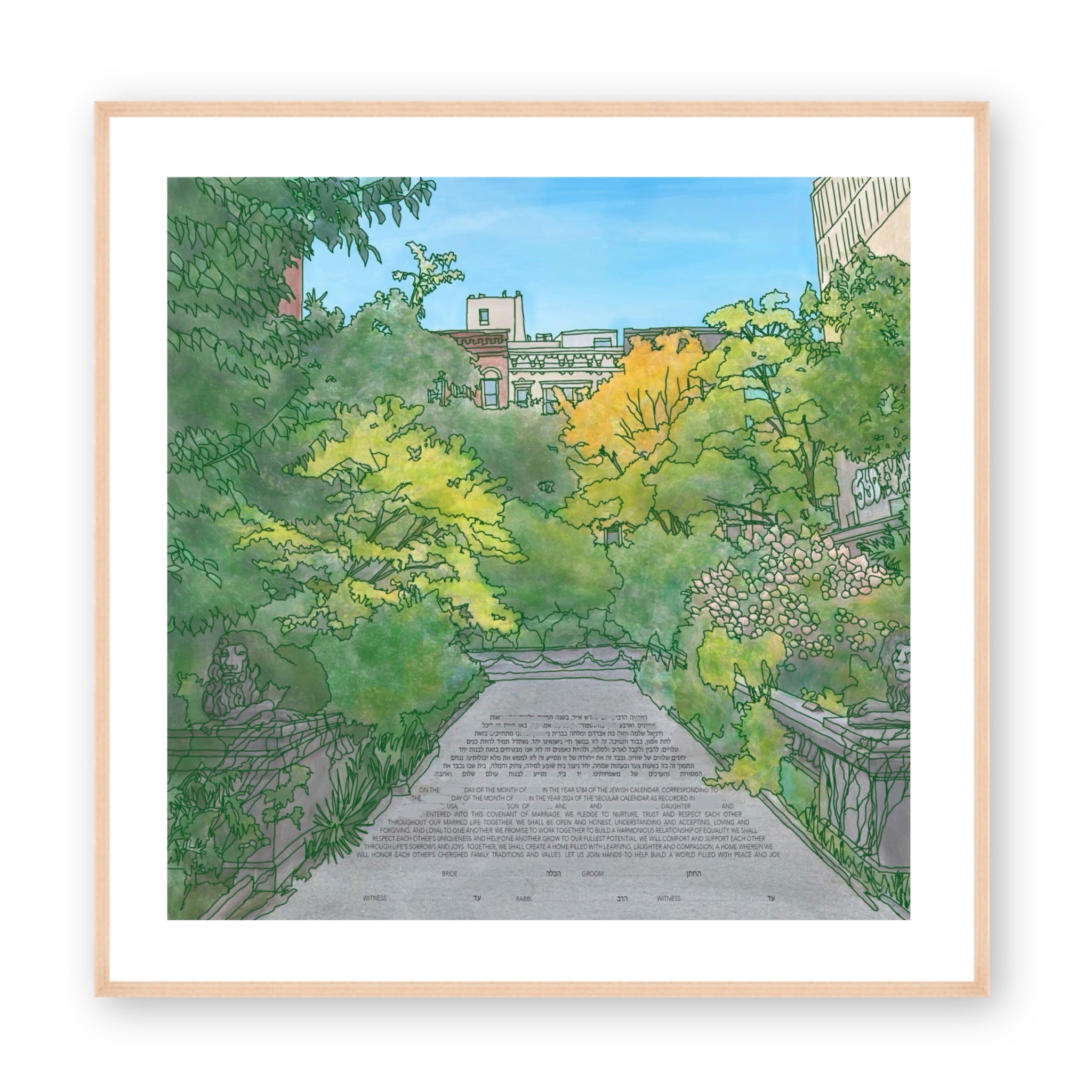 Landmark "Elizabeth Street" Ketubah