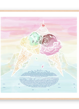 Signature "Ice Cream Lovers" Ketubah