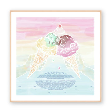 Signature "Ice Cream Lovers" Ketubah