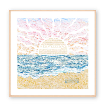Signature "Beach Sunset" Ketubah