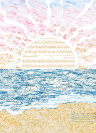 Signature "Beach Sunset" Ketubah